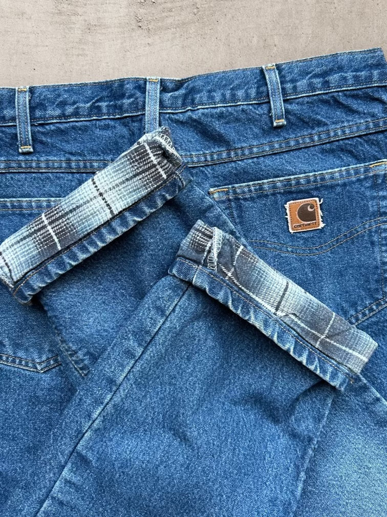 00s Carhartt Blanket Lined Denim Pants - 34