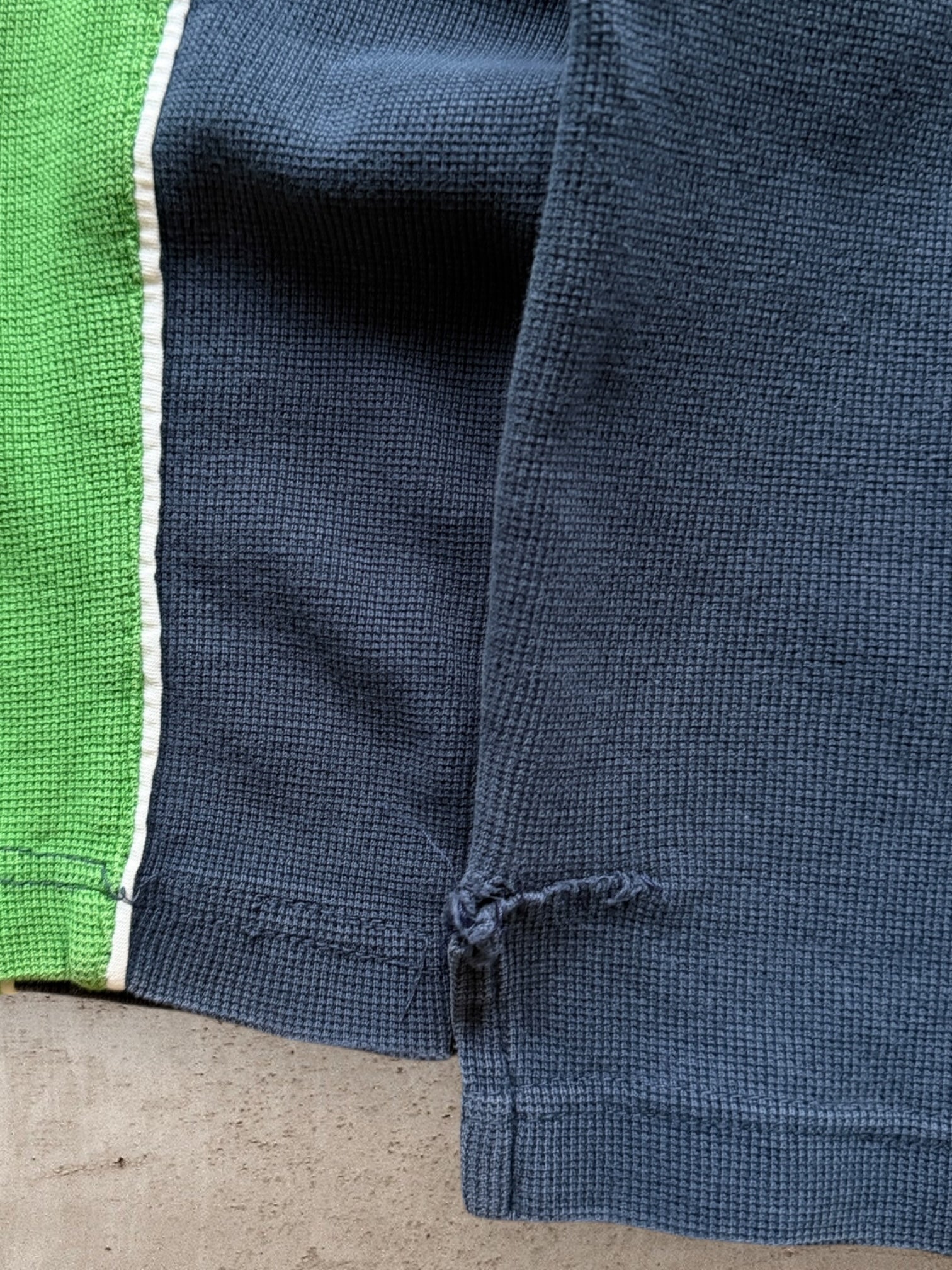 00s Old Navy Colorblock Knit Shirt - Medium