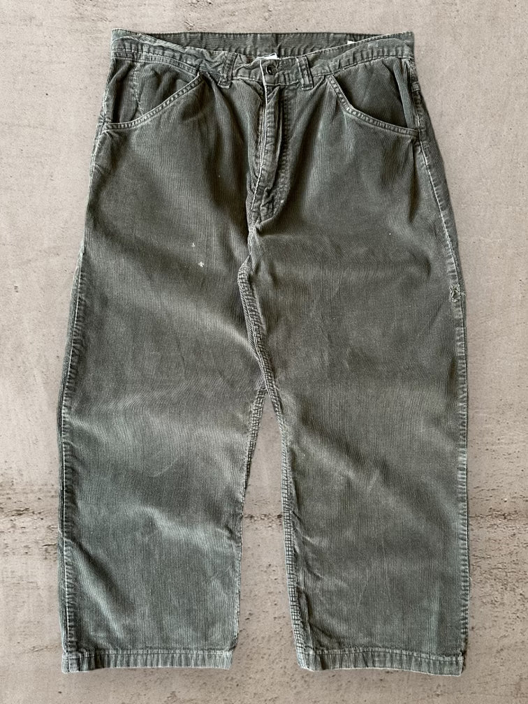 00s Gap Worker Jean Black Corduroy Pants - 35x26