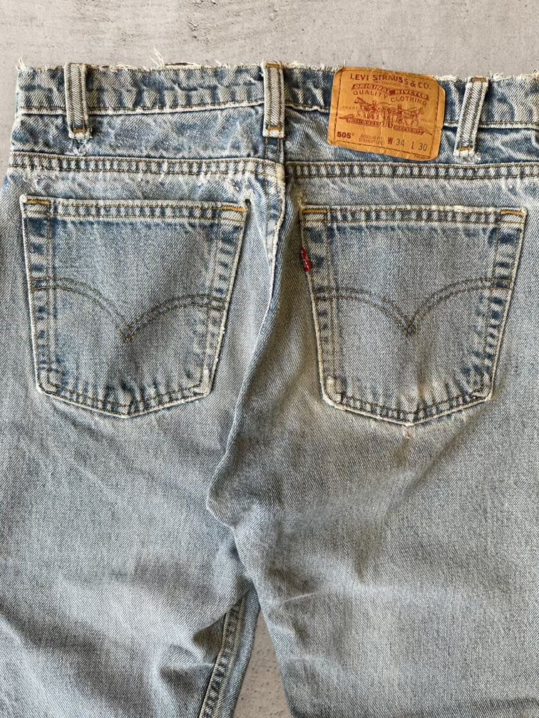 90s Levi’s 505 Light Wash Denim Jeans - 29x30