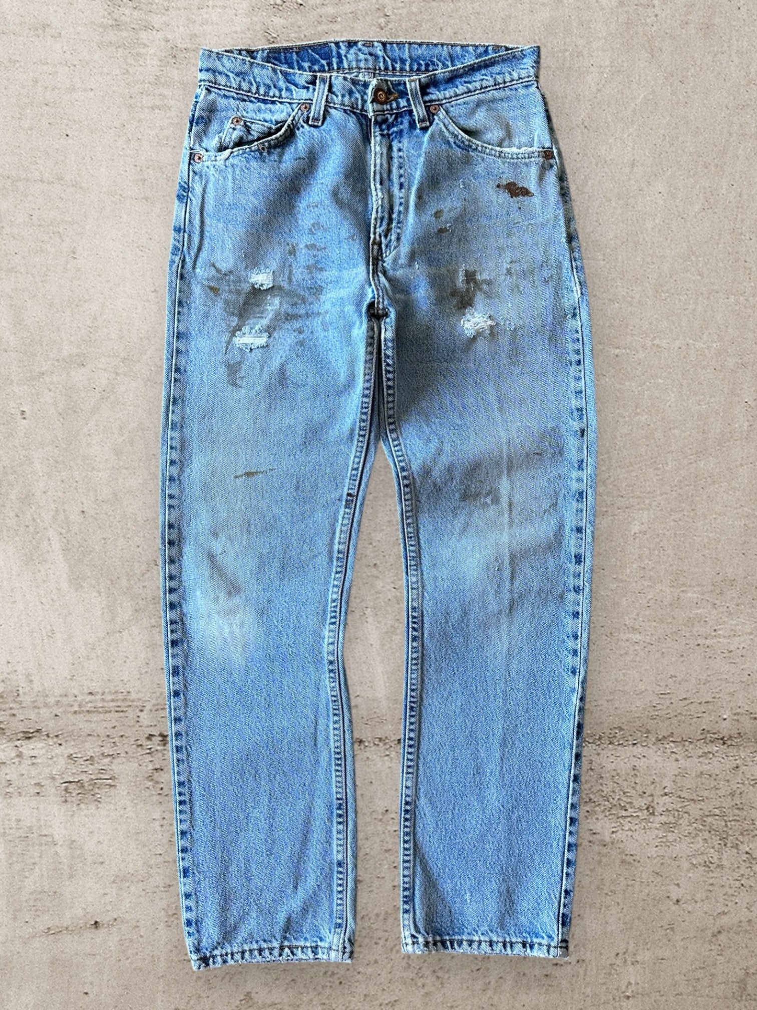 90s Levi’s 505 Orange Tab Distressed Denim Jeans - 29”