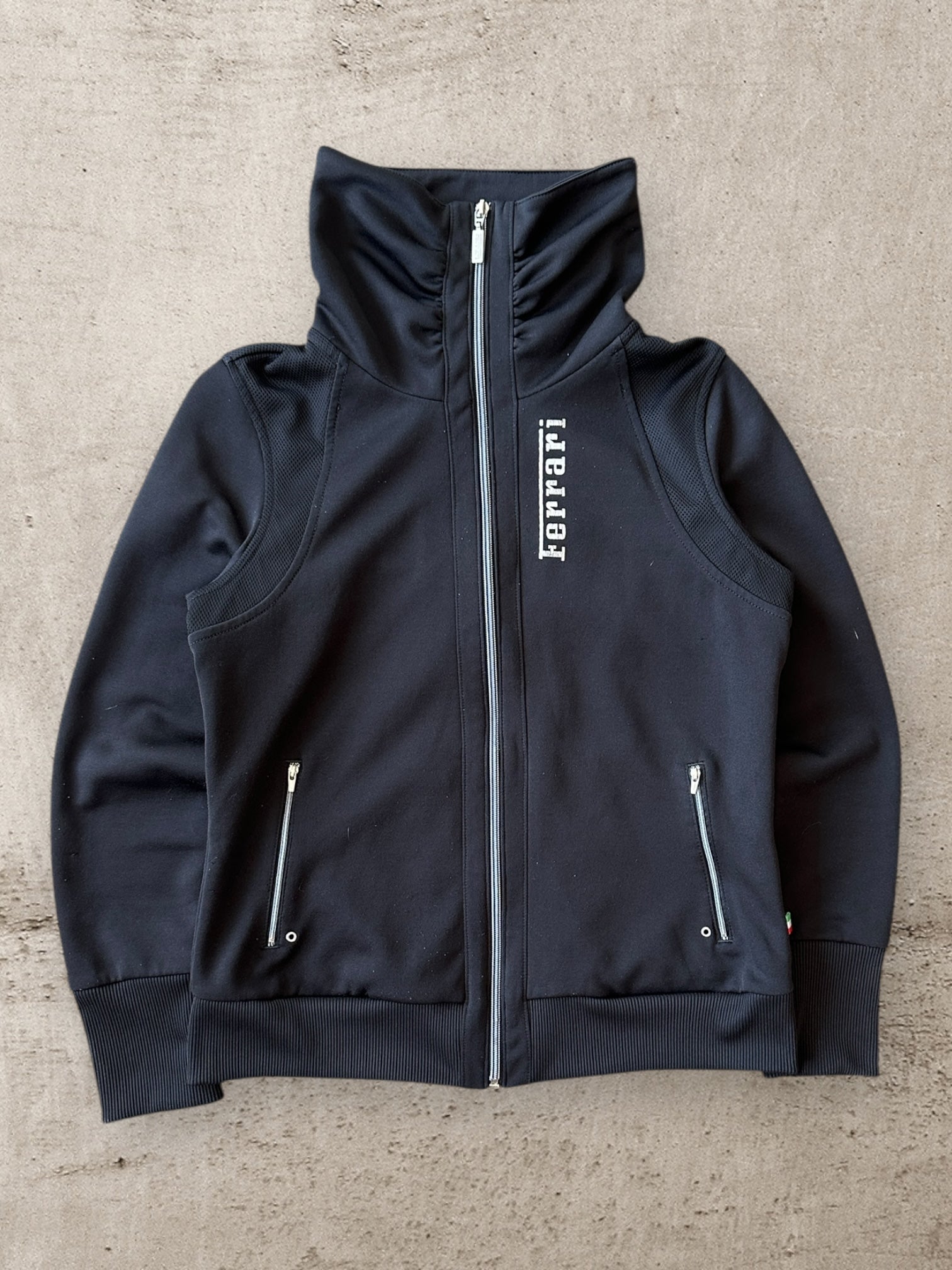 00s Puma Ferrari High Neck Zip Up Sweatshirt - Medium