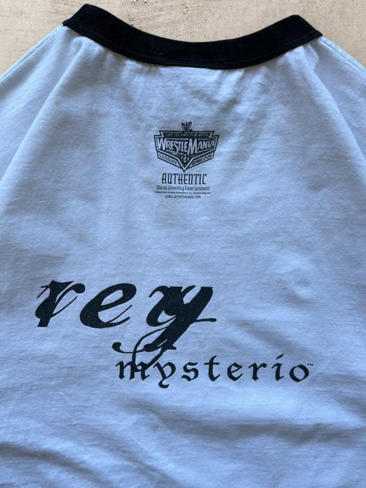 00s WWE Rey Mysterio Graphic Ringer T-Shirt
