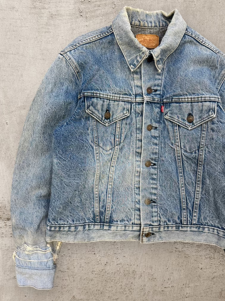 80s Levi’s Wool Lined Denim Jacket - Small