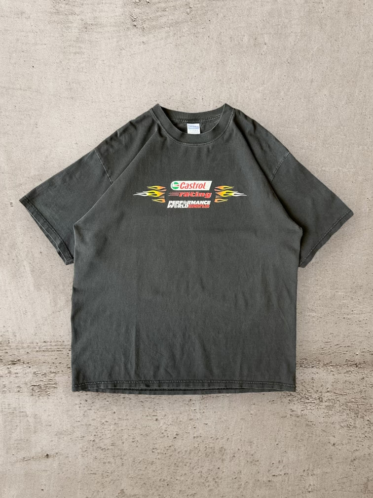 00s Castrol Racing Flames T-Shirt- XL