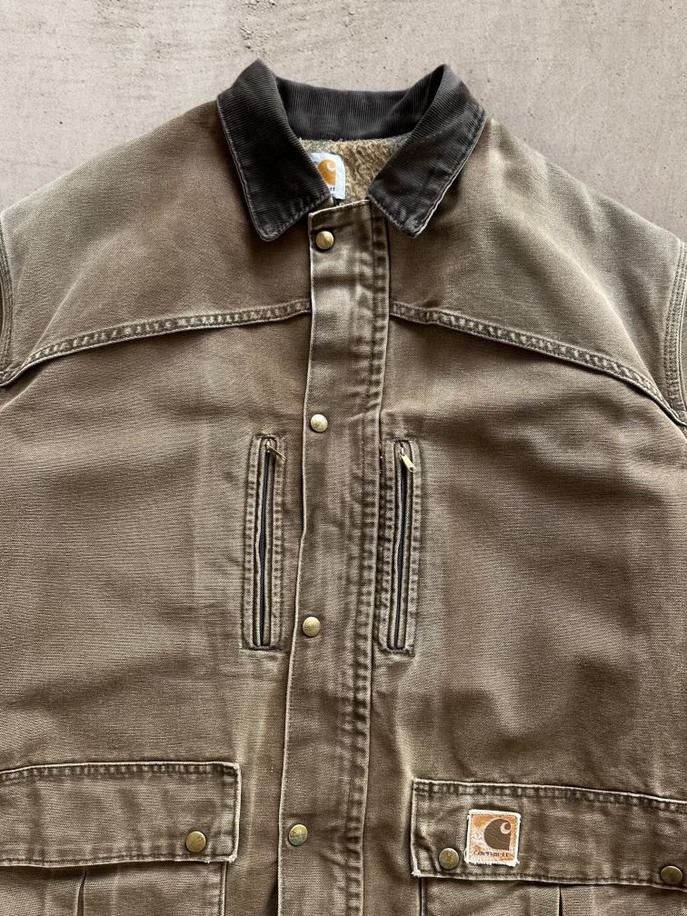 90s Carhartt Wool Lined Chore Jacket - XXL