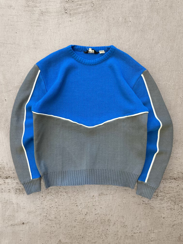 90年代 カラーブロック ニット セーター - L