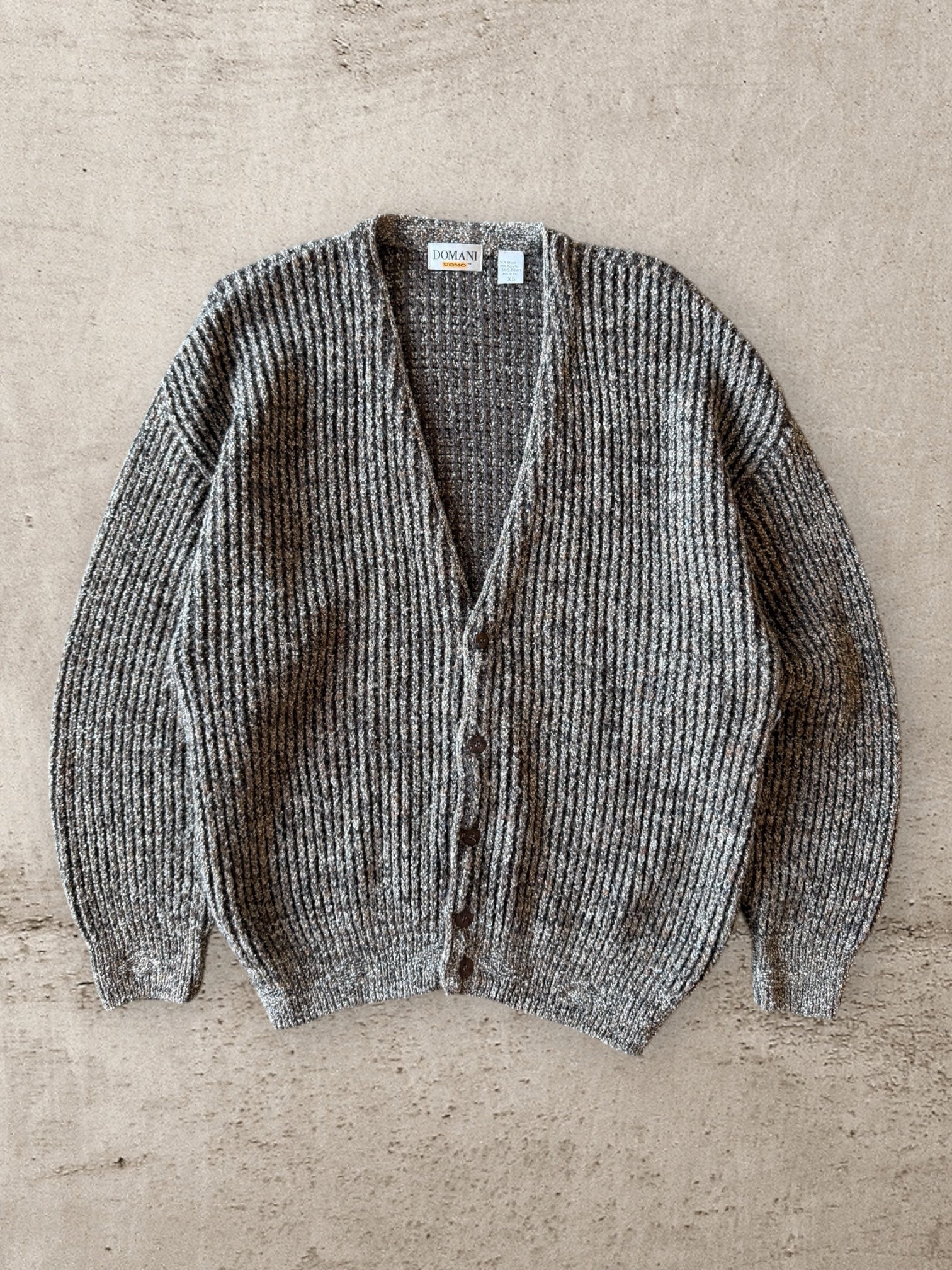 90s Domani Uomo Italian Wool Cardigan - XL