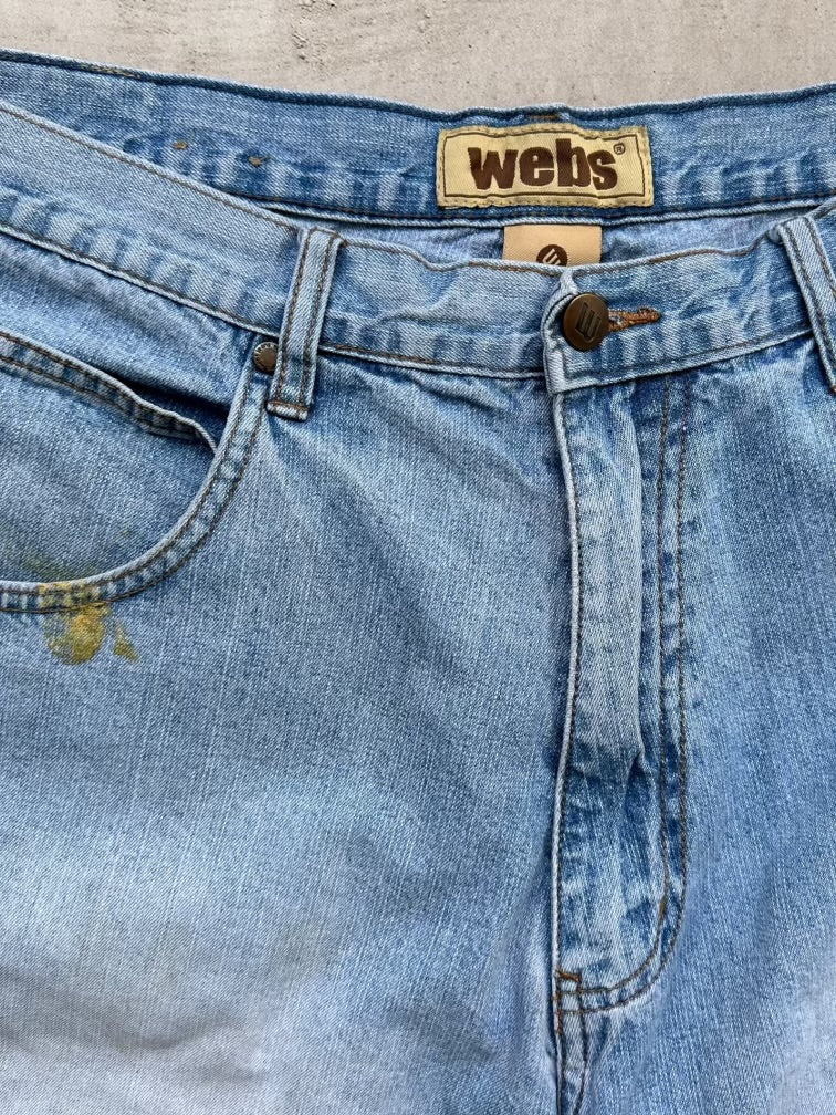 00s Webs Baggy Denim Shorts - 34