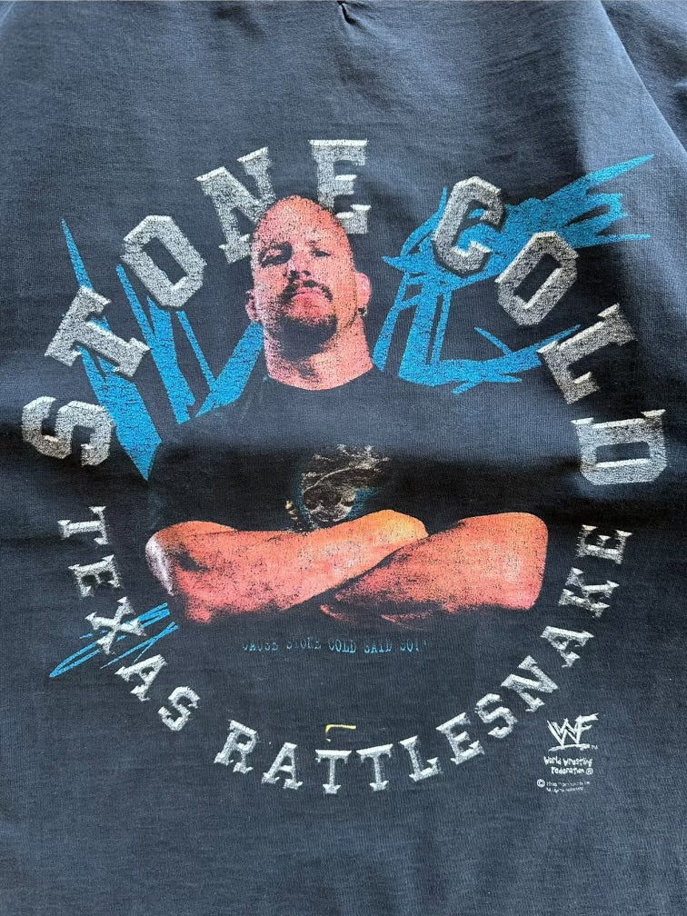 90s Stone Cold Texas Rattle Snake Graphic Hockey Shirt - XXL