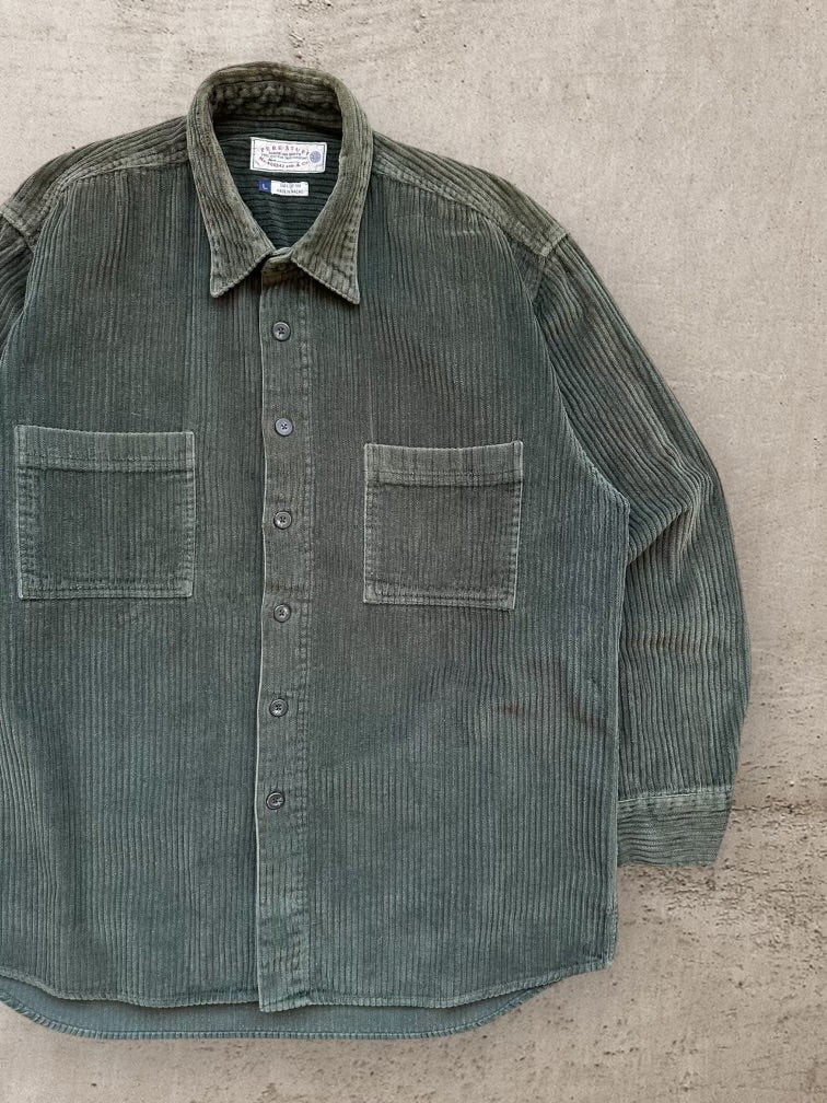 90s Pure Stuff Corduroy Button Up Shirt - XL