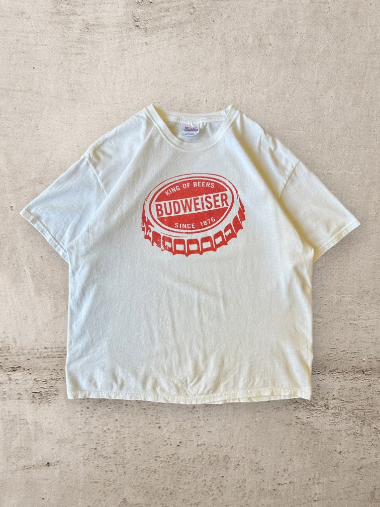 00s Budweiser Bottle Cap T-Shirt - Large