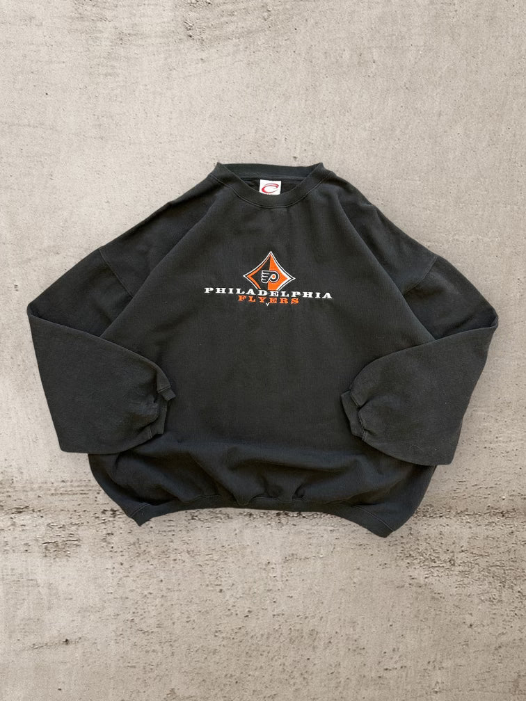 90s Philadelphia Flyers Embroidered Crewneck - XL