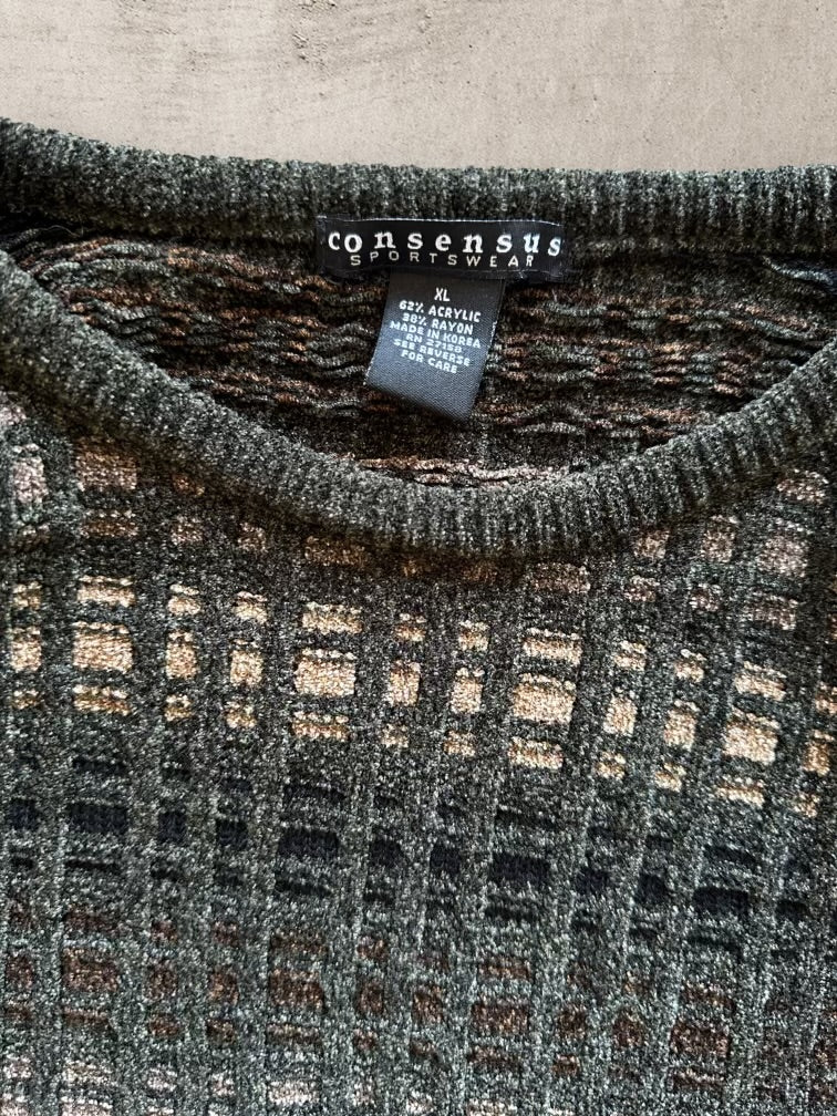 00s Consensus Multicolor Knit Sweater - XL