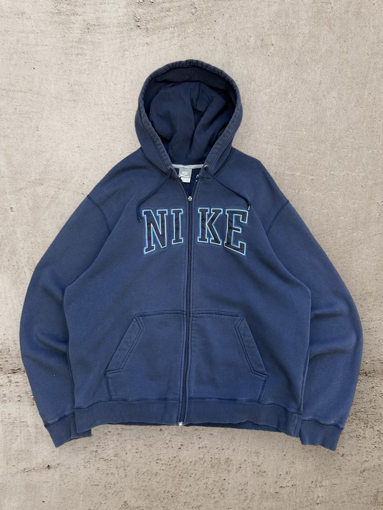 00s Nike Embroidered Spell Out Zip Up Hoodie - XL – The Juncture