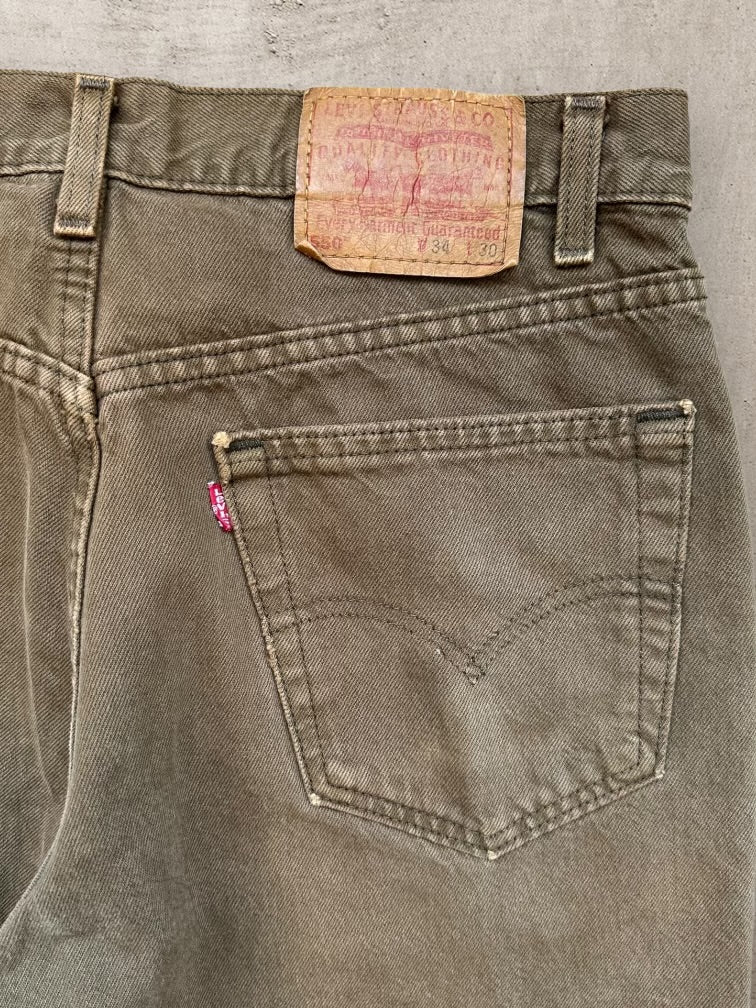 90s Levi’s 550 Brown Denim Jeans - 33x29