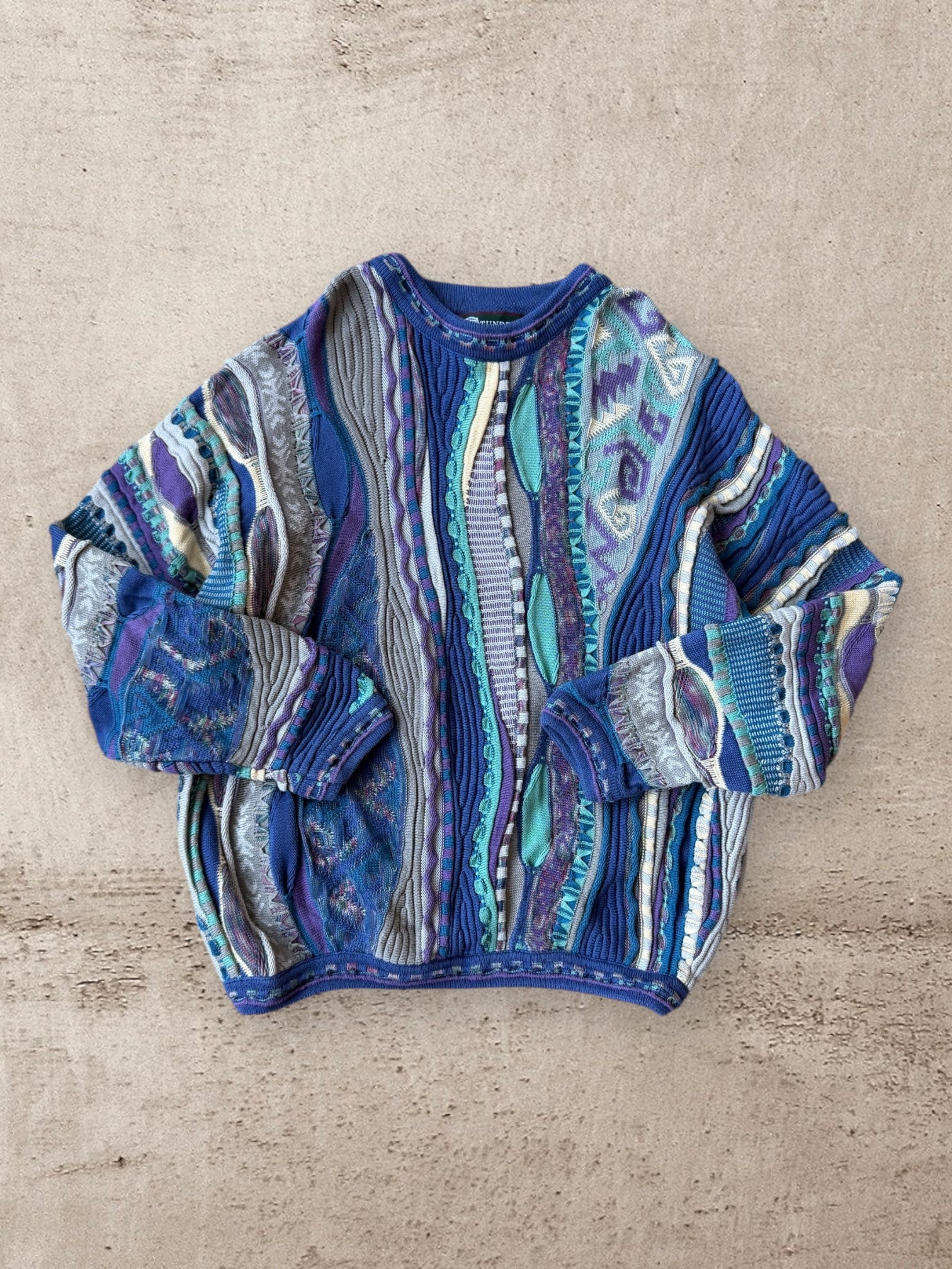 90s Tundra Cable Knit Sweater - XL