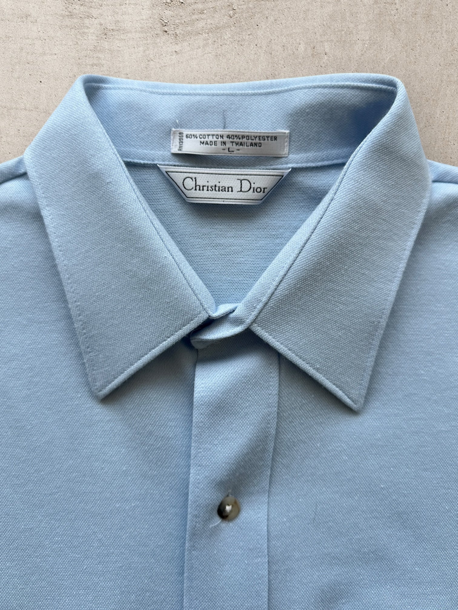 90s Christian Dior Fitted Button Up Shirt - Large