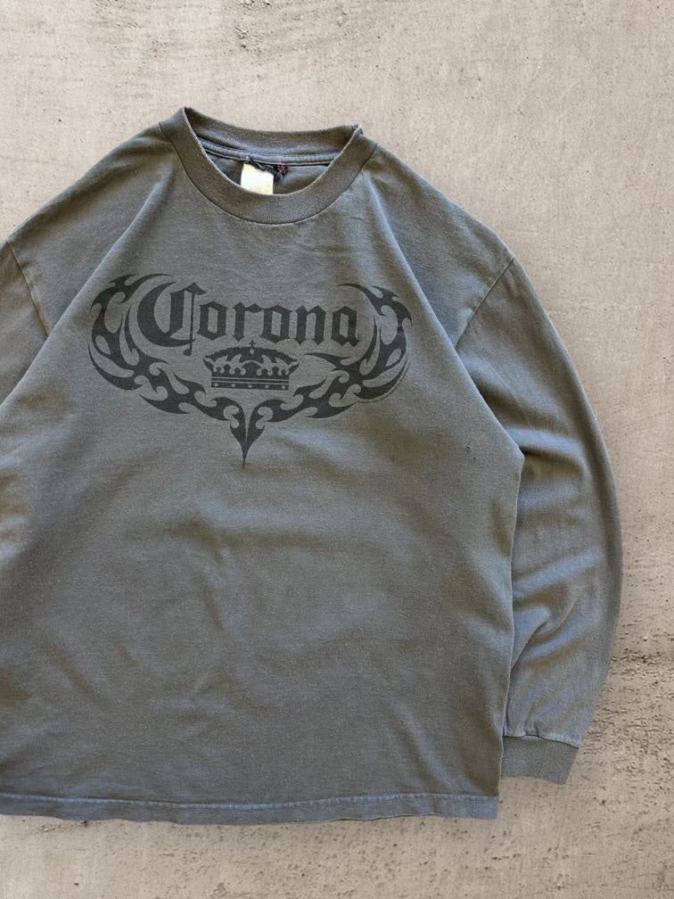 00s Corona Graphic Long Sleeve T-Shirt - Large