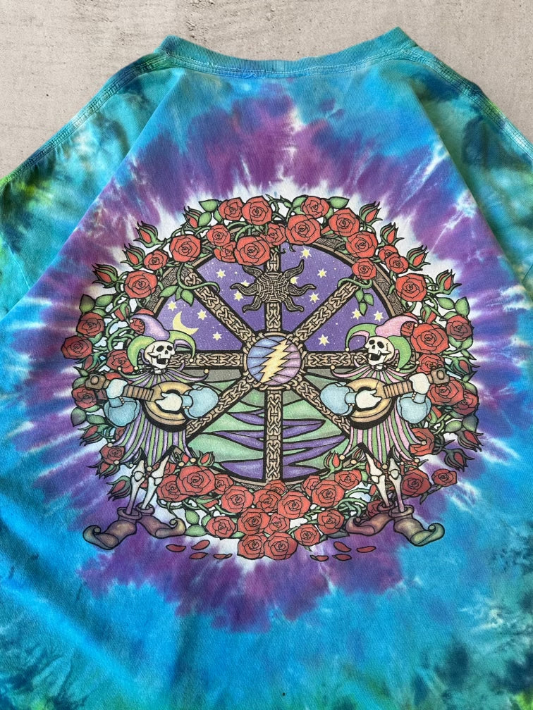 00s Liquid Blue Grateful Dead Tie Dye T-Shirt - XXL