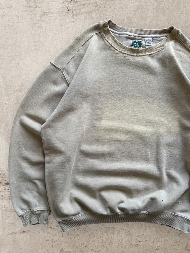 90s Faded & Distressed Crewneck - XL