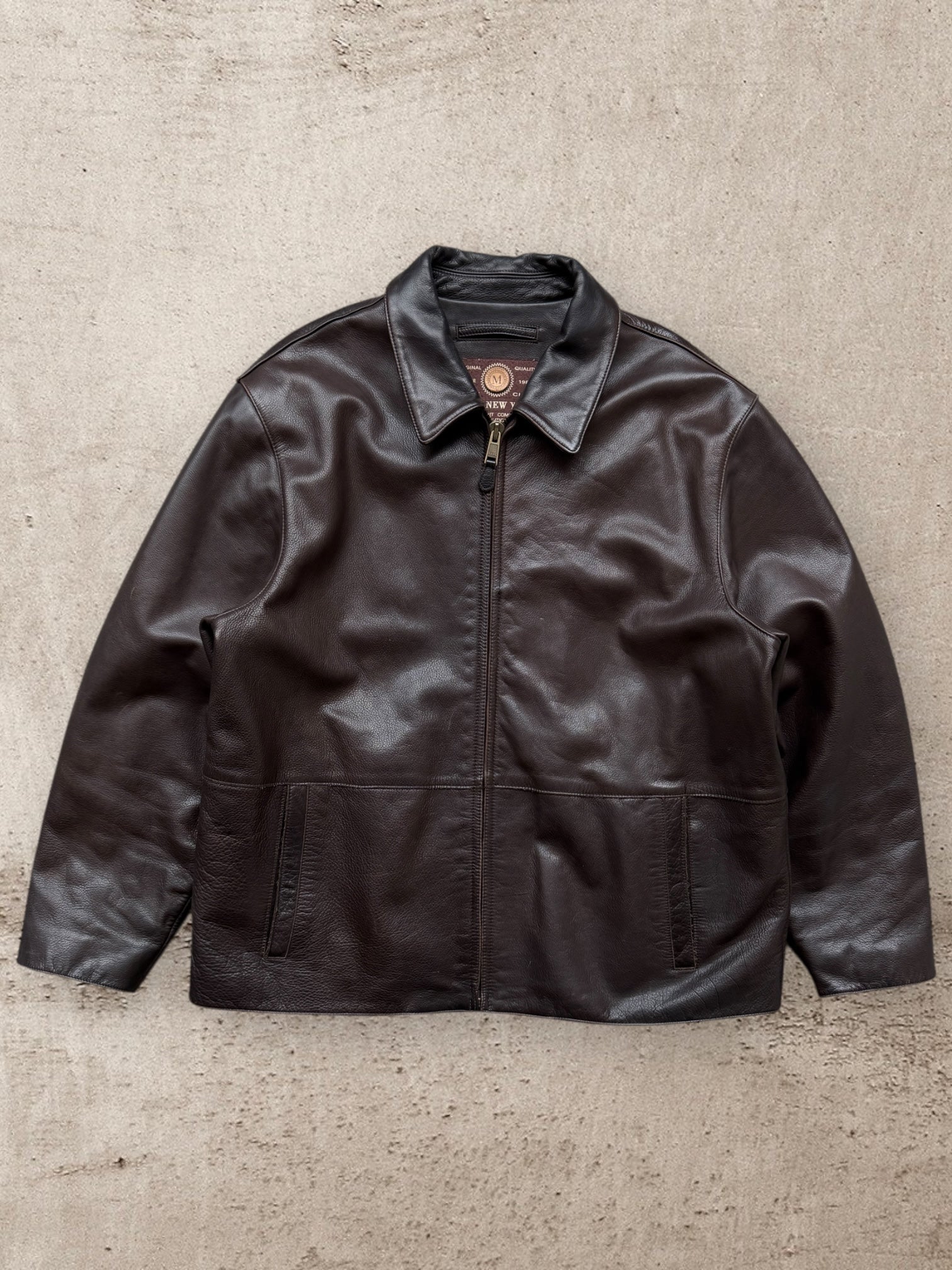 00s Marc Herrington Leather Jacket - XL