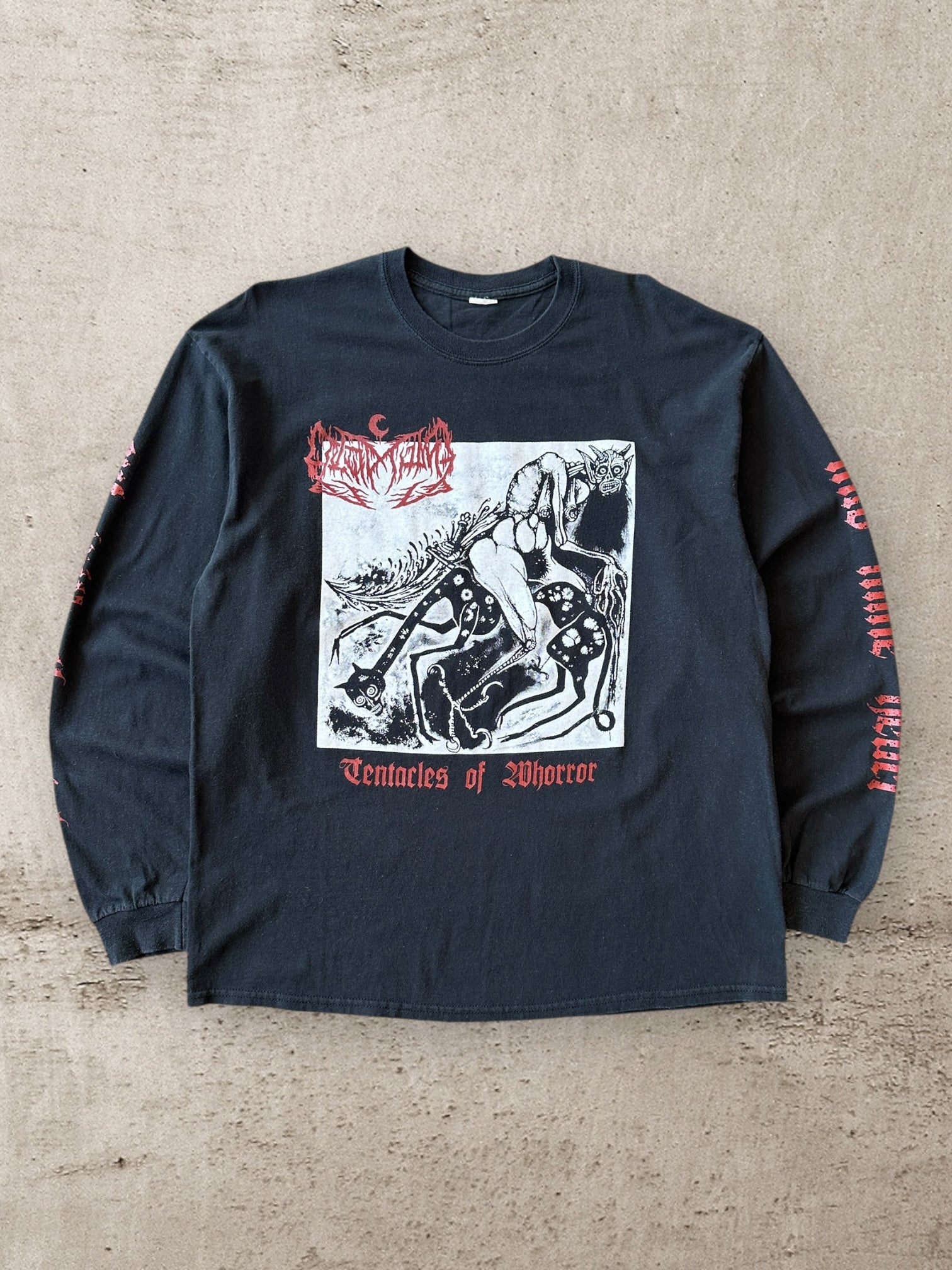 00s Tentacles of Horror L/S Graphic T-Shirt - XL