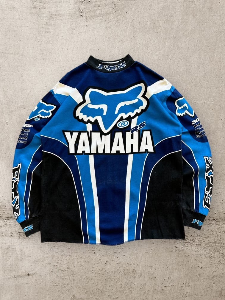 90s Fox Yamaha モトクロス レーシング ジャージ - M