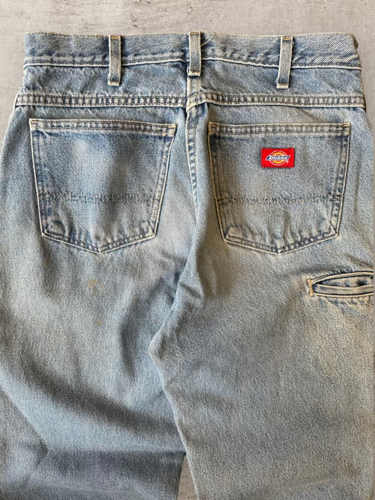 00s Dickies Double Knee Light Wash Denim Jeans - 30x31