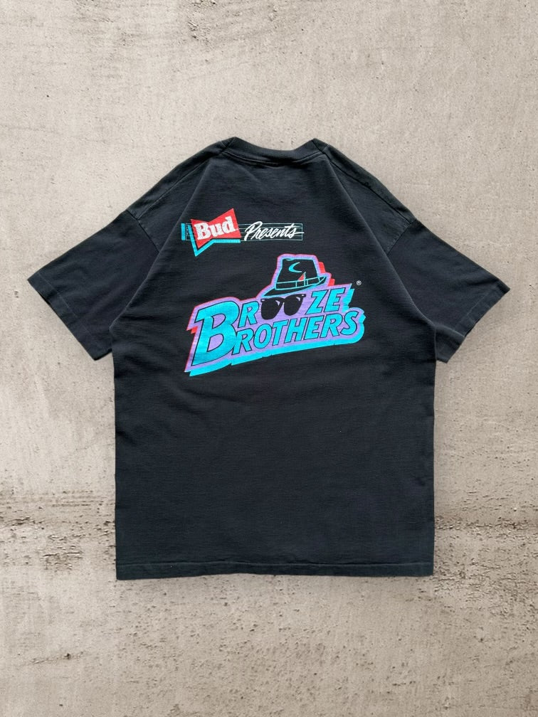 90s Budweiser Brooze Brothers Graphic T-Shirt - XL