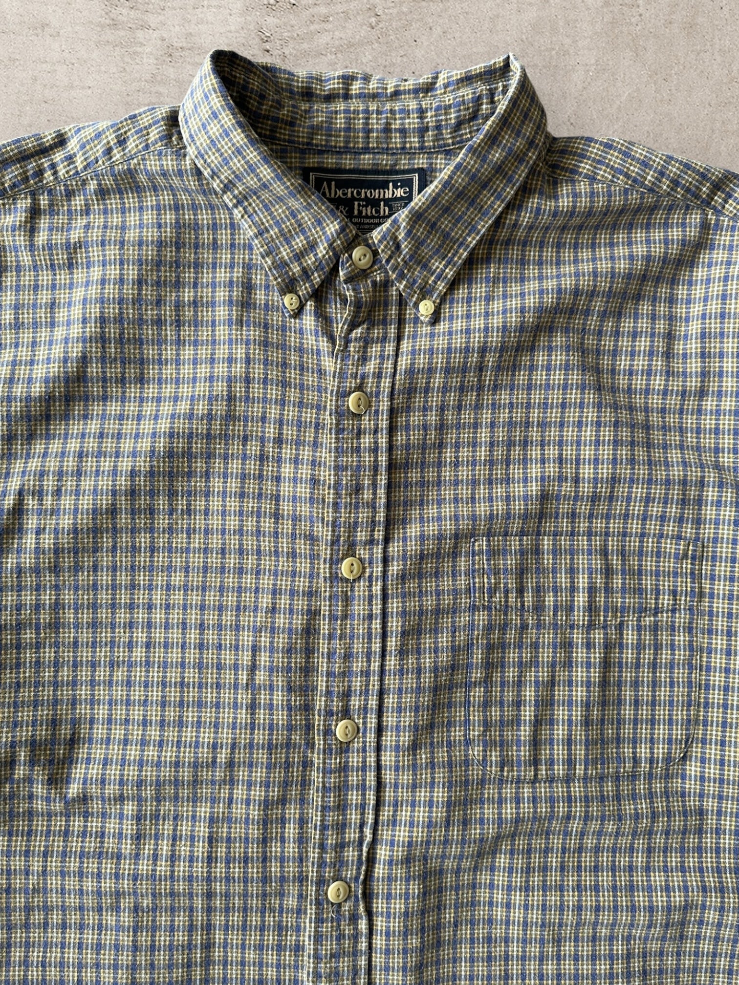 00’s A&F Plaid Flannel Shirt - XL