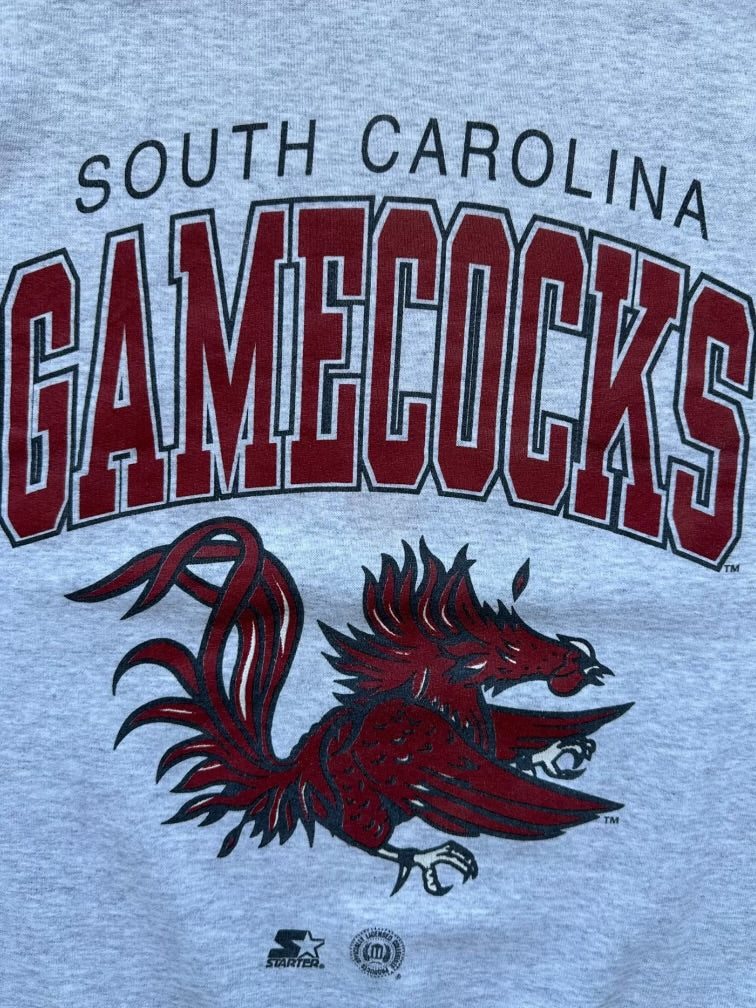 90s Starter South Carolina Gamecocks Graphic Crewneck - Medium