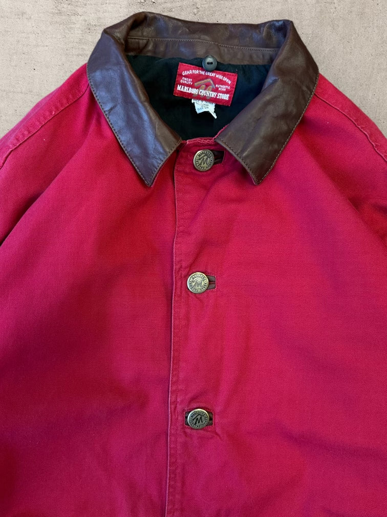 90s Marlboro Cigarettes Red Choar Jacket - XL