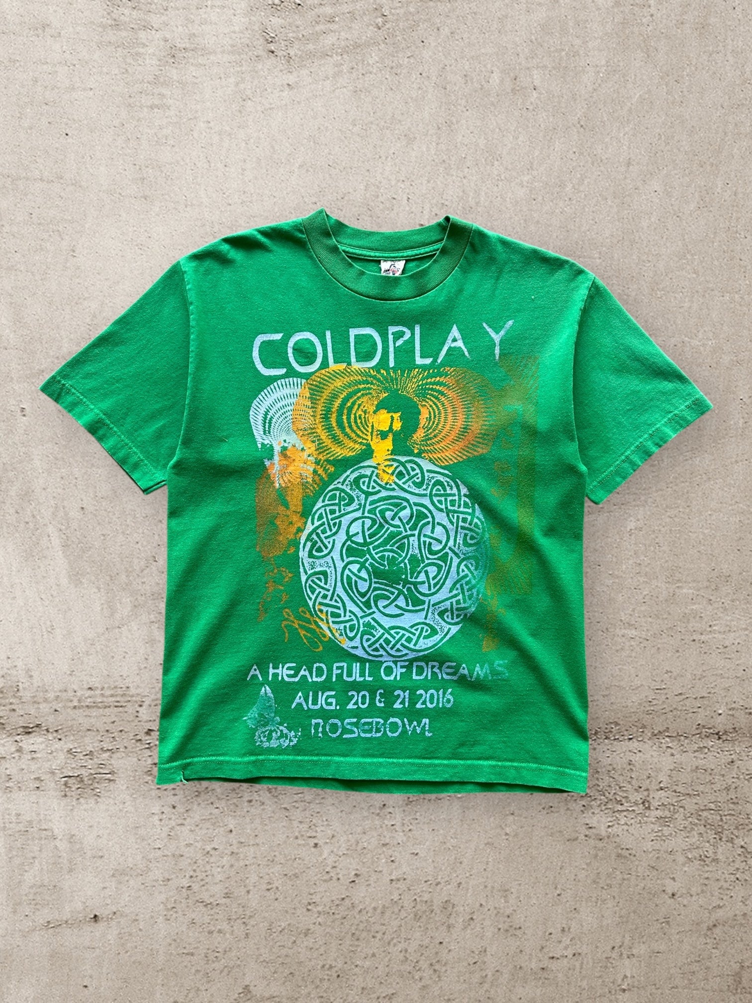 2016 Coldplay A Head Full of Dreams Graphic T-Shirt - Large