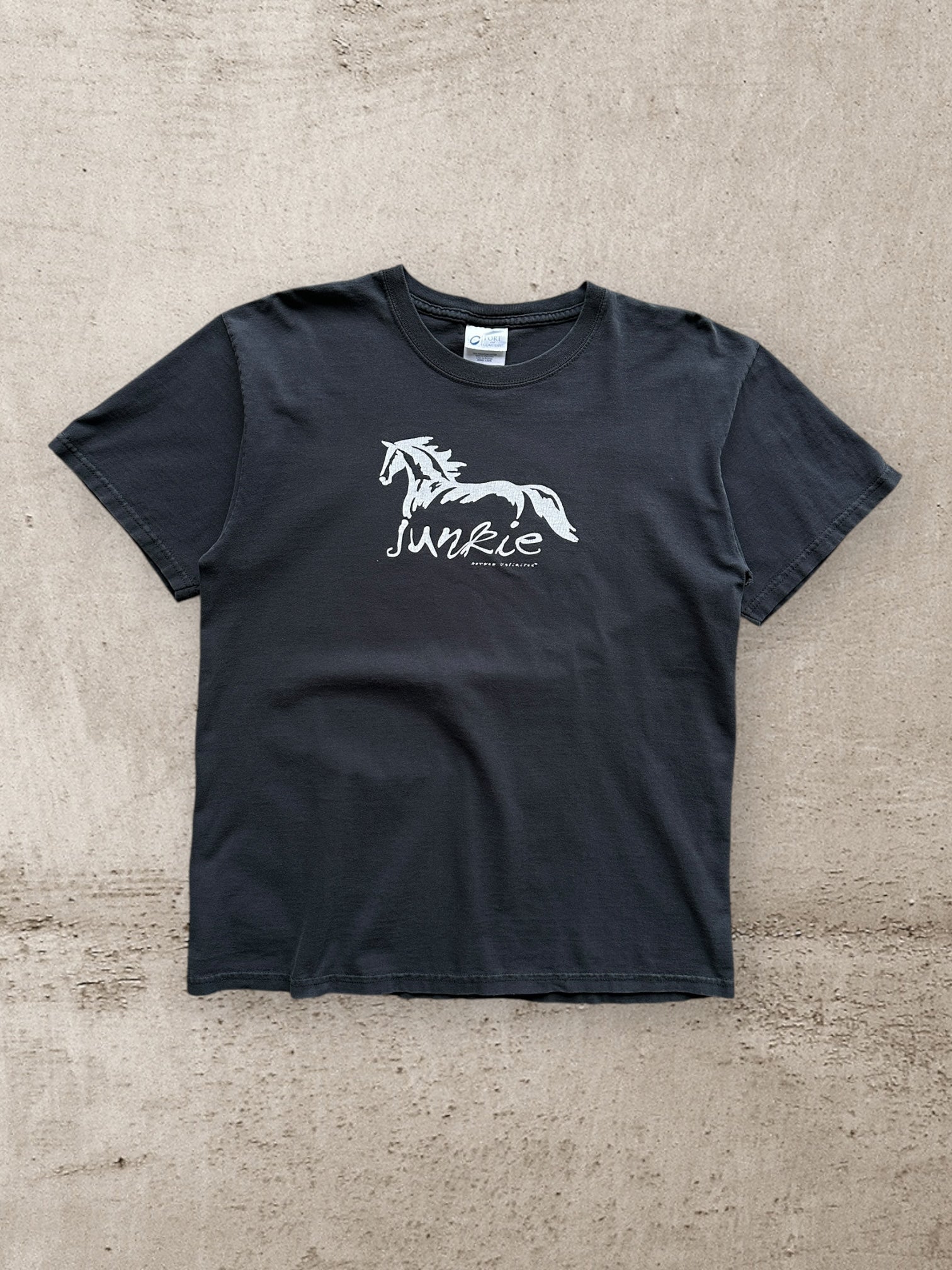 00s Junkie Horse Graphic T-Shirt - Large