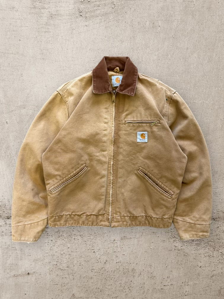 90s Carhartt Tan Detroit Jacket - Small