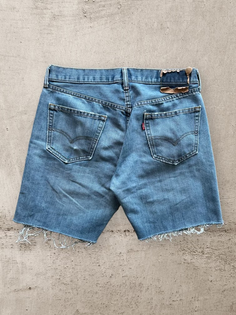 00s Levi’s 559 Denim Cut Off Shorts - 33