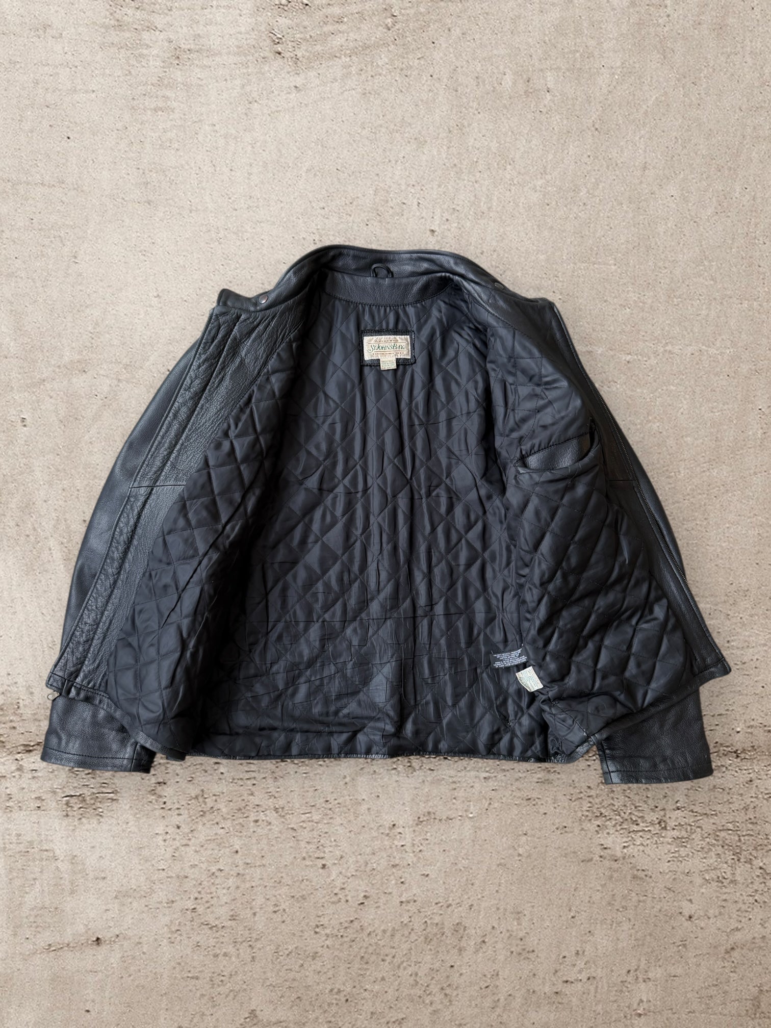 90s St. John's Bay Leather Moto Jacket - XLT – The Juncture