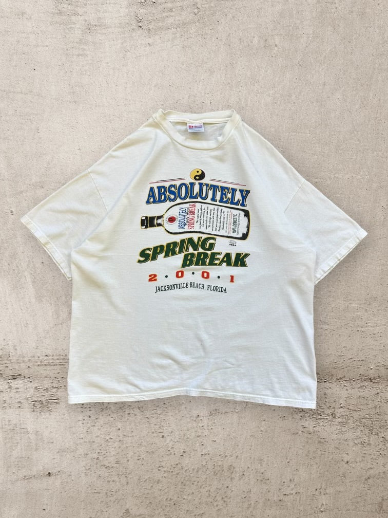 00s Absolutely Spring Break Graphic T-Shirt - XL