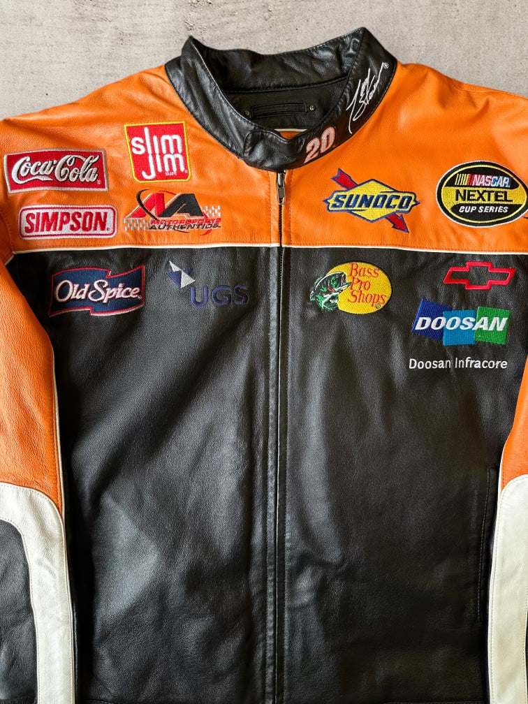 00s Chase Authentic’s Leather Racing Jacket - XL