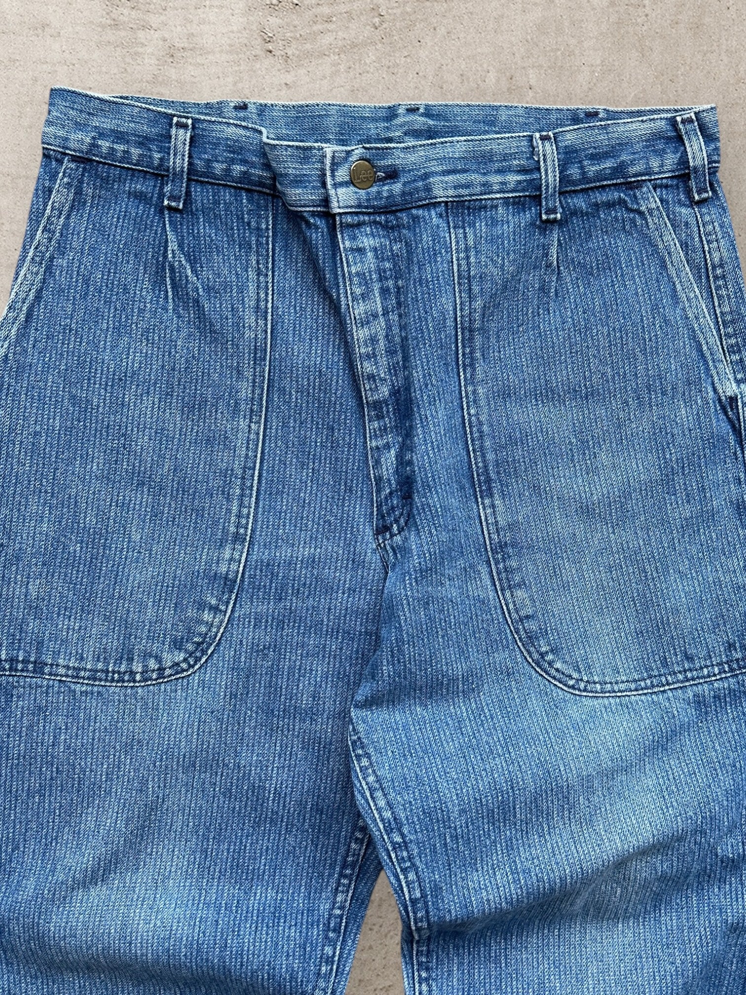 80s Lee Striped Denim Jeans - 32 – The Juncture