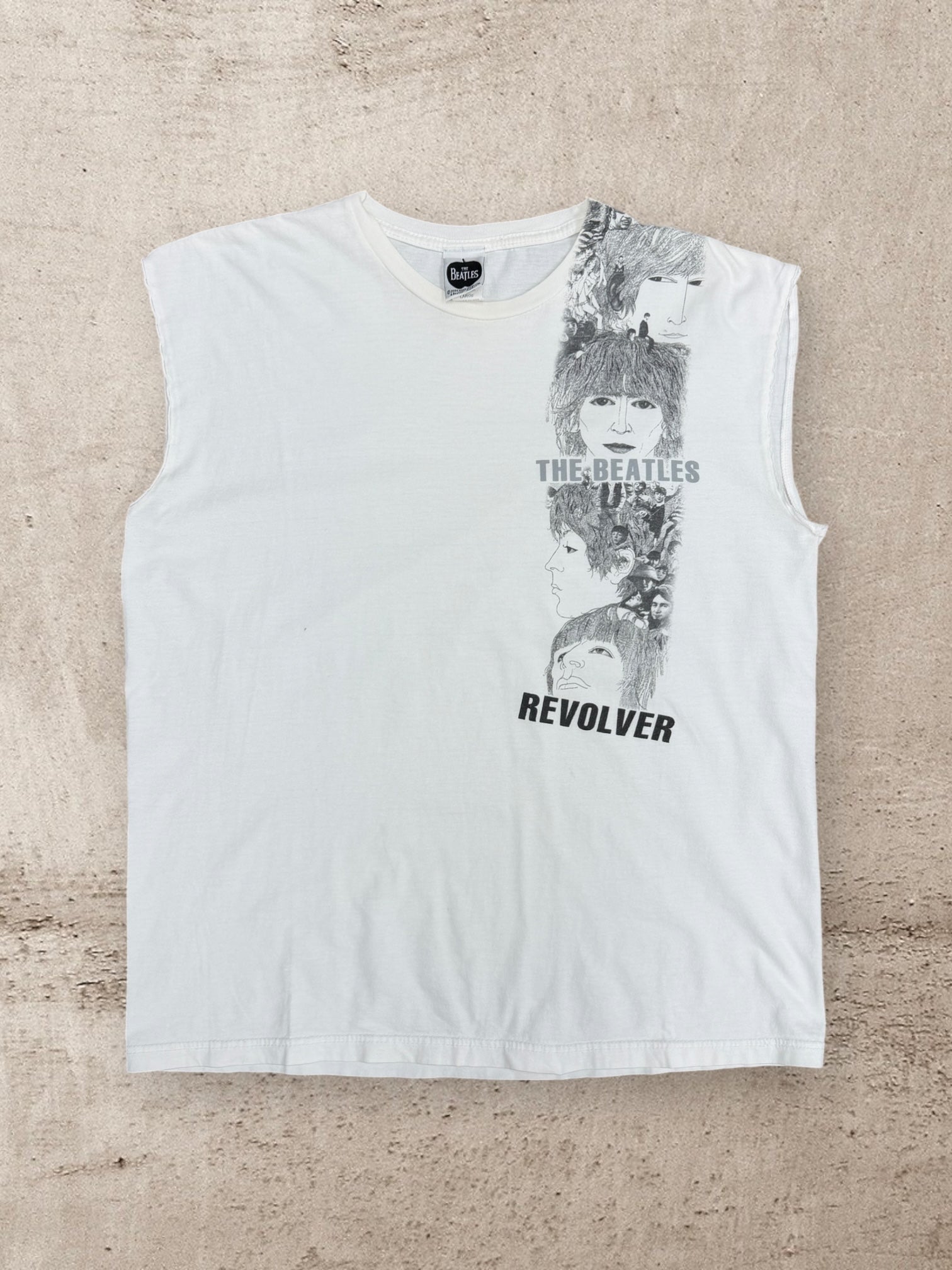 00s The Beatles Revolver Cut Off Shirt - Large