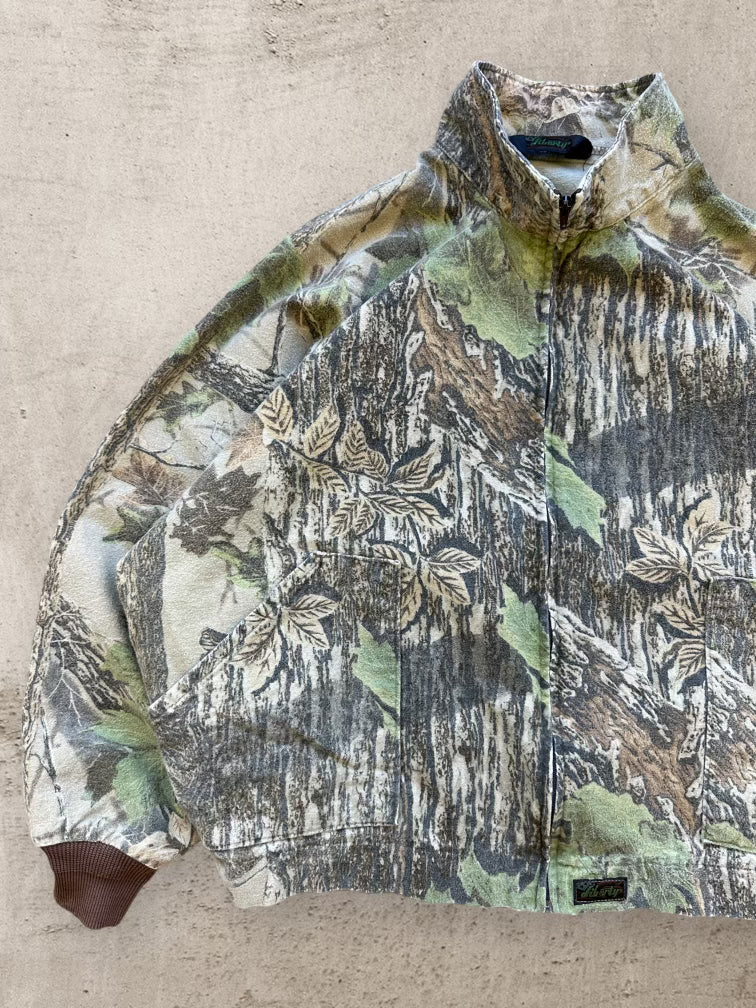 90s Liberty Real Tree Camouflage Zip Up Jacket - XL