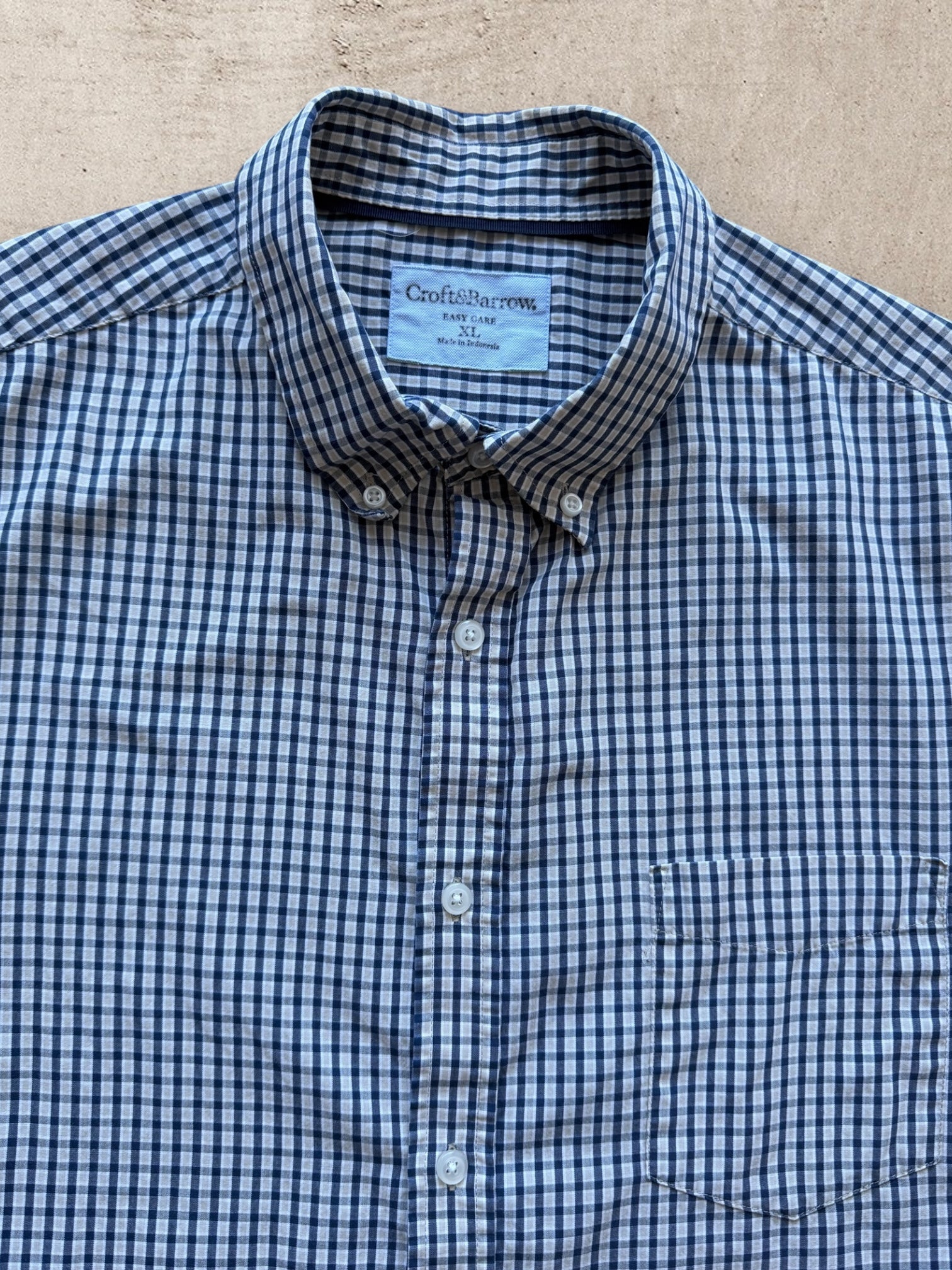 00s Croft & Barrow Cropped Plaid Button Up Shirt 00s Croft & Barrow Cropped Plaid Button Up Shirt