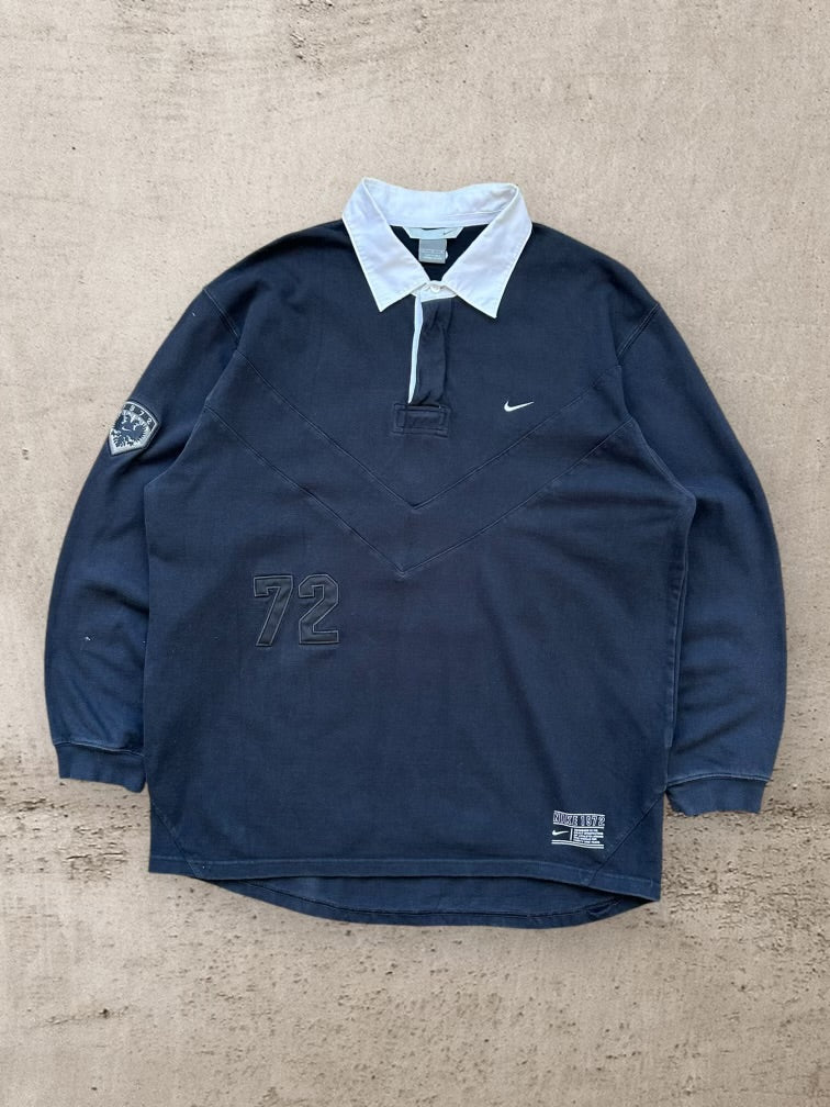 00s Nike 72 Varsity Polo Shirt - XXL