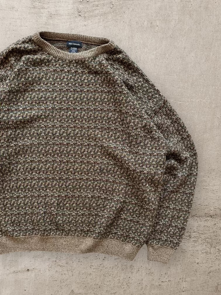 00s Marc Edward’s Multicolor Knit Sweater - XL