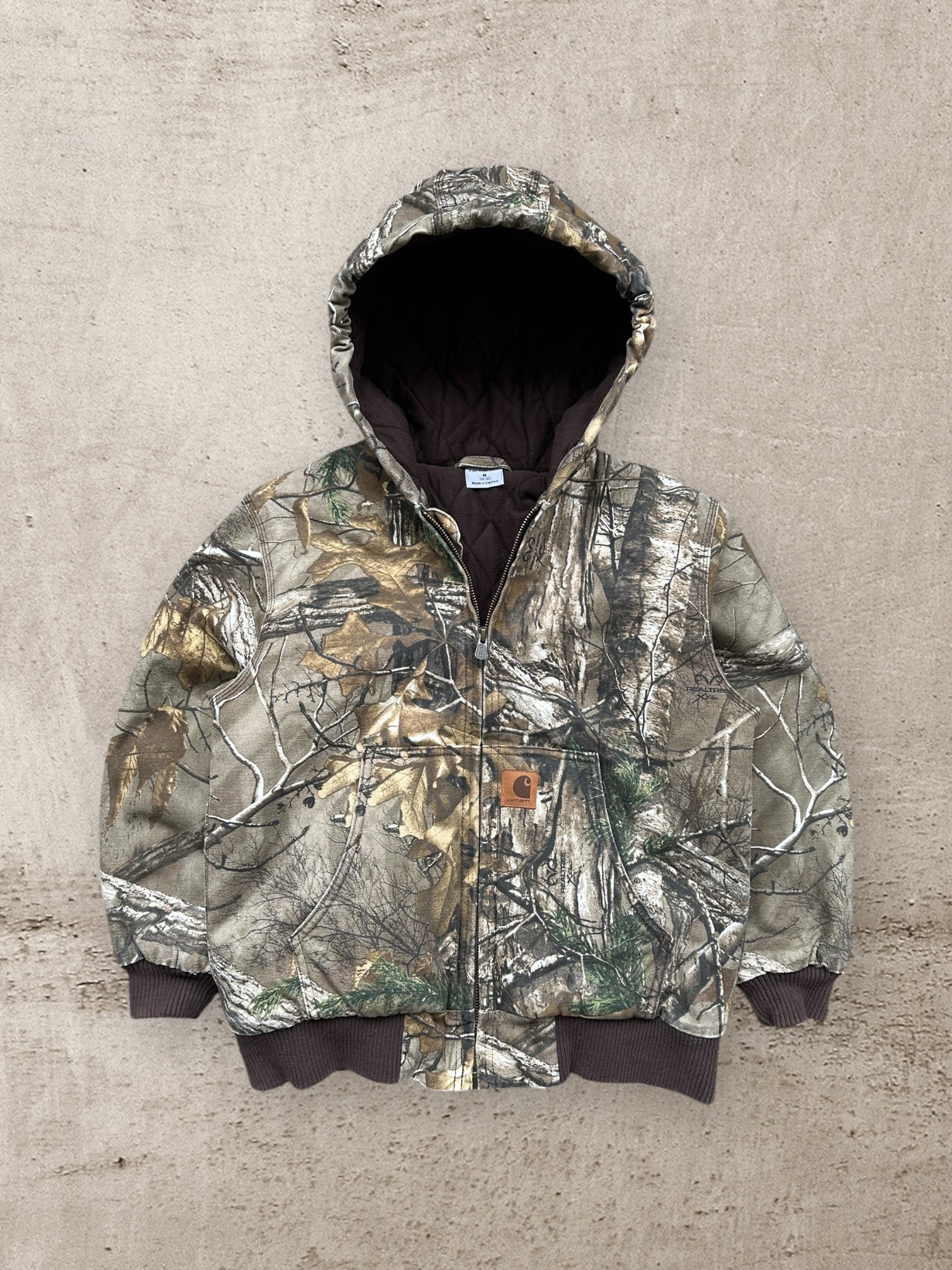 00s Carhartt Real Tree Camouflage Hooded Jacket - Youth Medium