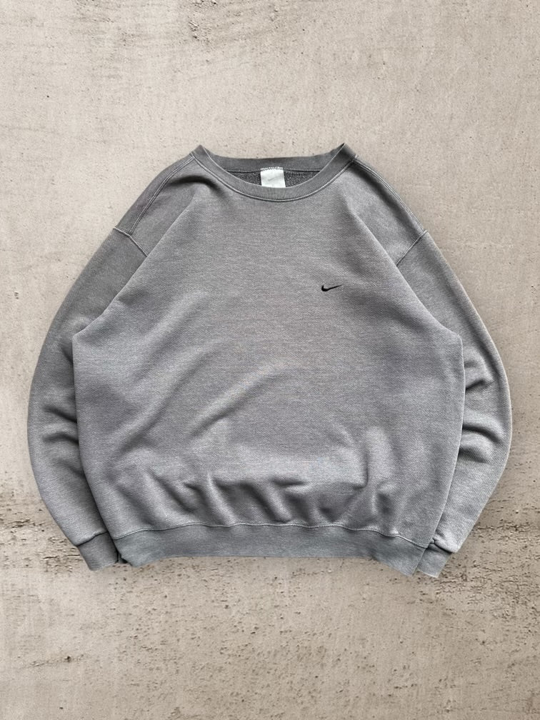 00s Nike Faded Mini Swoosh Crewneck - XL