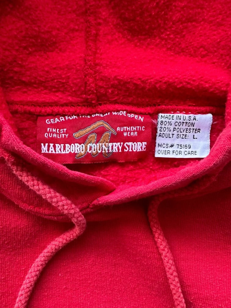 90s Marlboro Cigarettes Blank Hoodie - Large