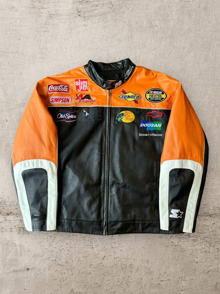 00s Chase Authentic’s Leather Racing Jacket - XL